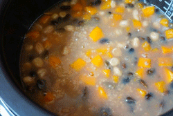 健康美食粥系列：養(yǎng)胃黑豆南瓜粥做法介紹
