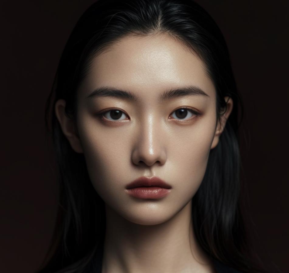 陰郁的漂亮女人人像攝影